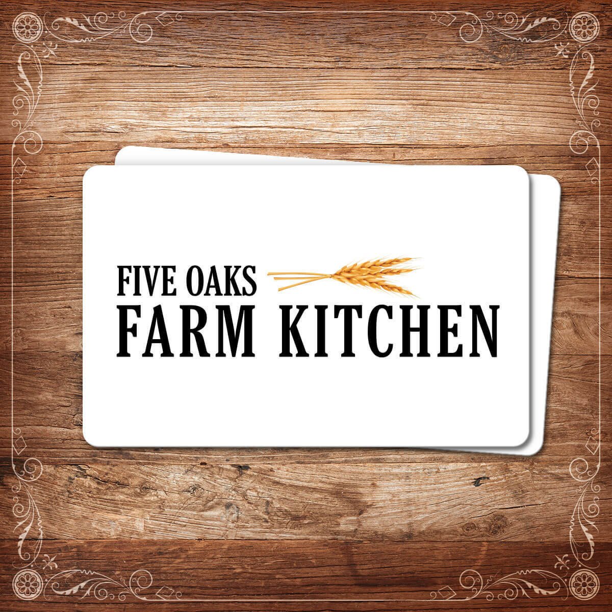 Five Oaks Farm Kitchen Menu