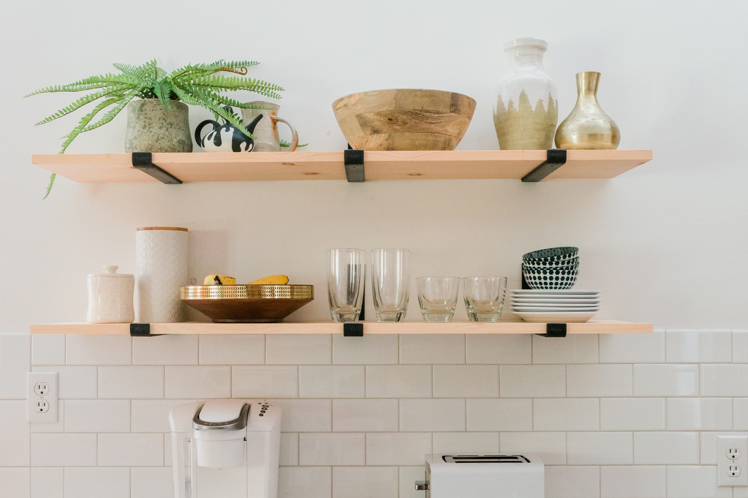 How To Style Kitchen Shelves