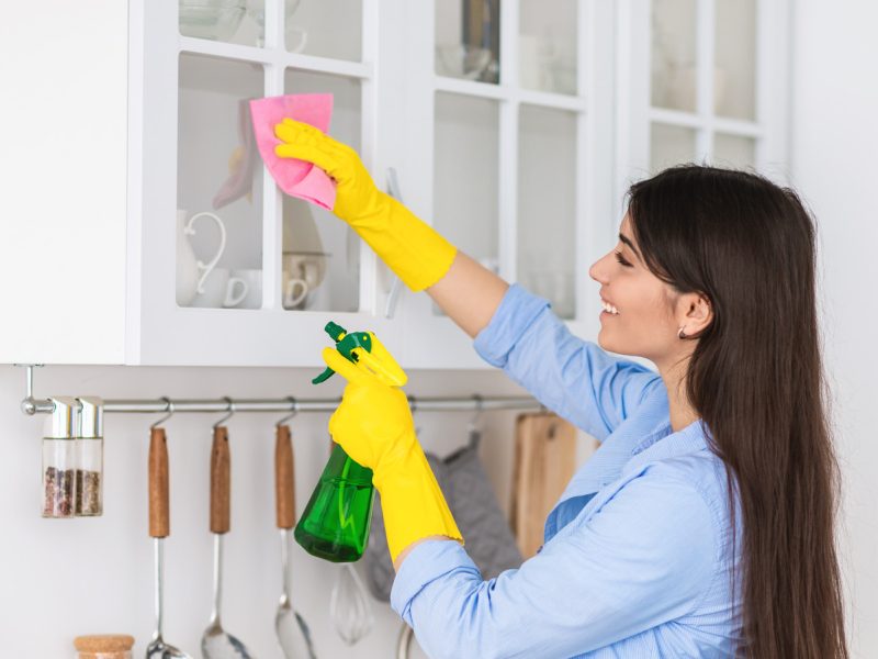 How To Clean Inside Kitchen Cabinets