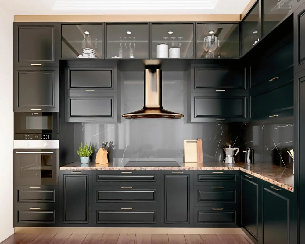 Kitchen Cabinet Black Design