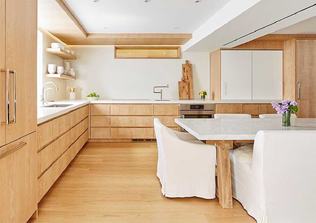 Types of Wood and White Kitchen Cabinets