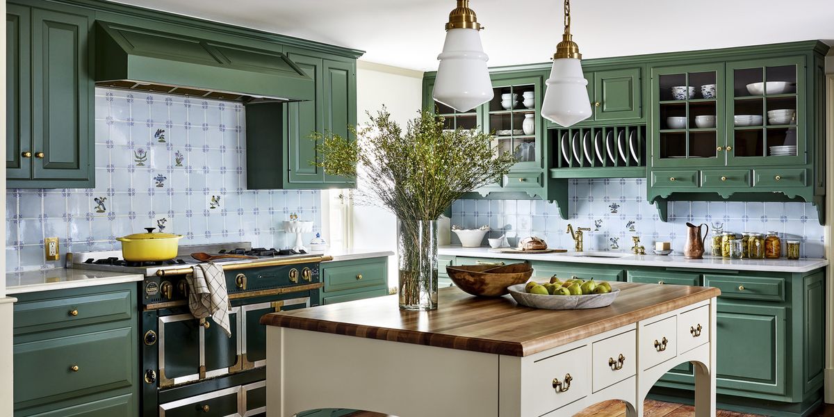 Pictures Of Green Kitchen Cabinets