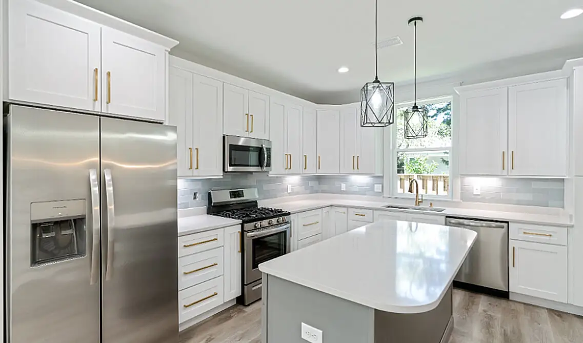 White Cabinets In Small Kitchen